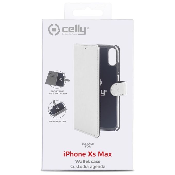 Celly Wally Case per iPhone XS Max Bianco