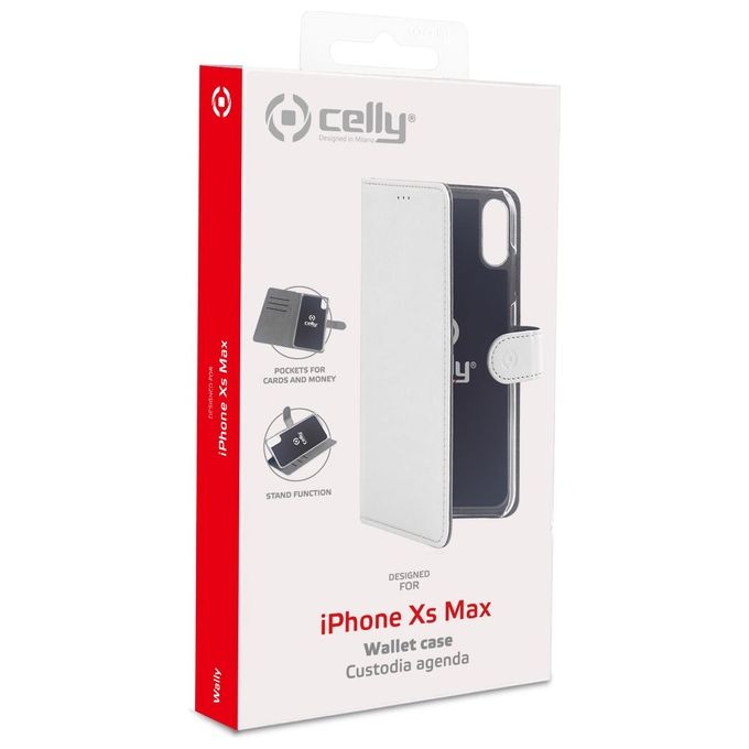 Celly Wally Case per iPhone XS Max Bianco