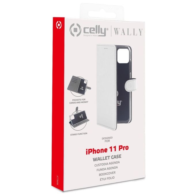 Celly Wally Case per iPhone 11 Pro Bianco