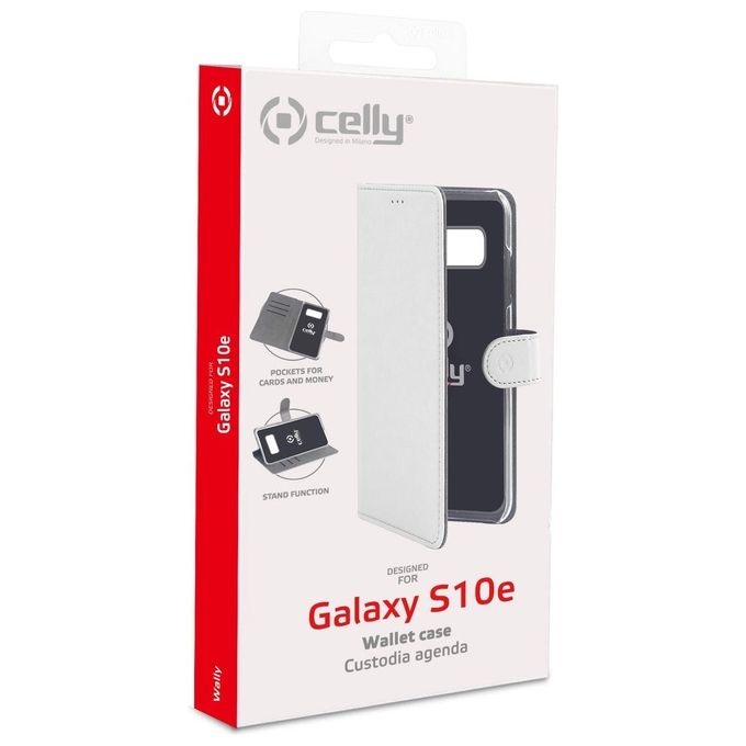Celly Wally Case per Samsung Galaxy S10E Bianco