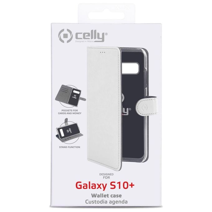 Celly Wally Case per Samsung Galaxy S10+ Bianco