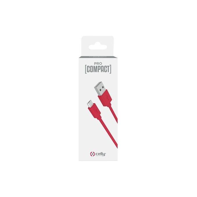 Celly Procompact Cavo Micro-Usb Rosso