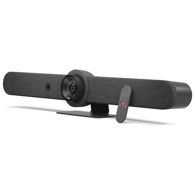 Logitech 960-001311 Rally Bar Sistema di videoconferenza di gruppo 4K Ultra HD 2160p 30 fps Zoom 5x ottico 3x digitale Wi-Fi Bluetooth HDMI USB colore Grafite