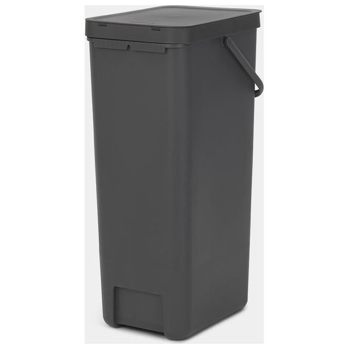 Brabantia Sort e Go Pattumiera 40 Litri Grigio Scuro