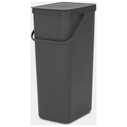 Brabantia Sort e Go Pattumiera 40 Litri Grigio Scuro