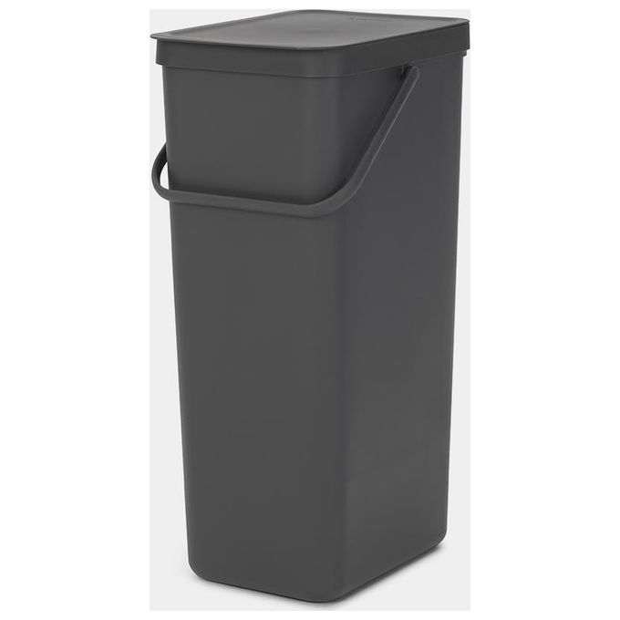Brabantia Sort e Go Pattumiera 40 Litri Grigio Scuro