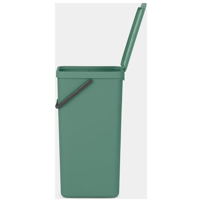 Brabantia 251023 Sort and Go Pattumiera Raccolta Differenziata 40 L Plastica Riciclata colore Verde Abete