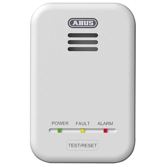 Abus GWM100ME Rilevatore di Gas Metano Alimentazione Rete Elettrica Certificato EN50194-1 colore Bianco