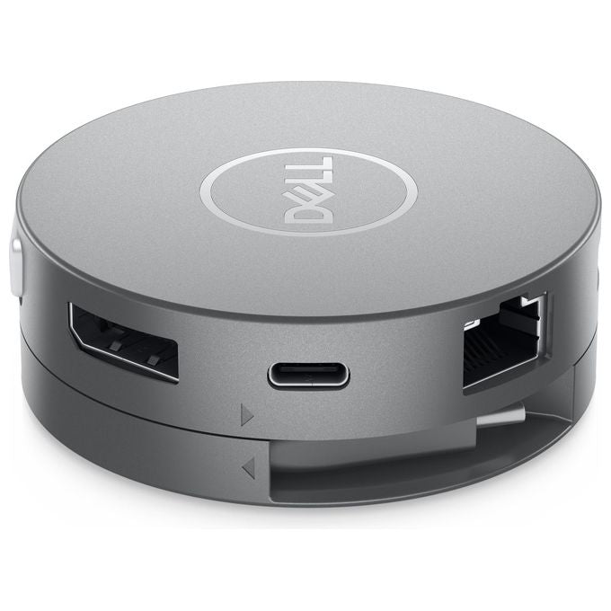 Dell DA310 Adattatore USB-C 7 in 1 HDMI DisplayPort VGA RJ-45 4K 60Hz Power Delivery 90W colore Argento
