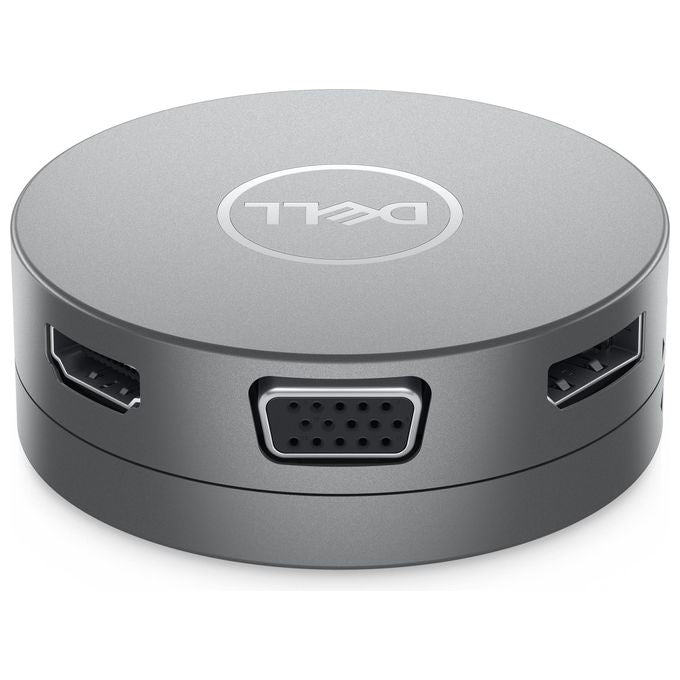 Dell DA310 Adattatore USB-C 7 in 1 HDMI DisplayPort VGA RJ-45 4K 60Hz Power Delivery 90W colore Argento