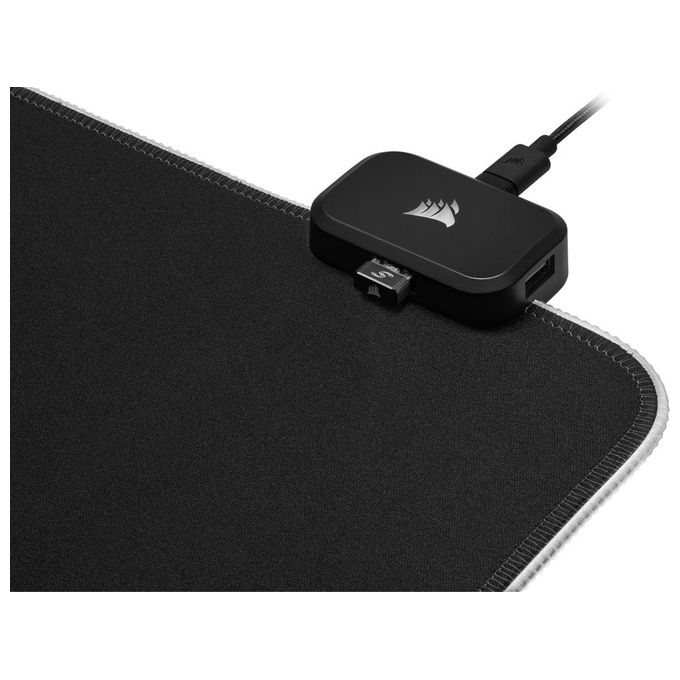 Corsair CH-9417070-WW MM700 RGB Extended Tappetino Mouse Gaming 930x400 mm Hub USB 2 porte illuminazione RGB colore Nero