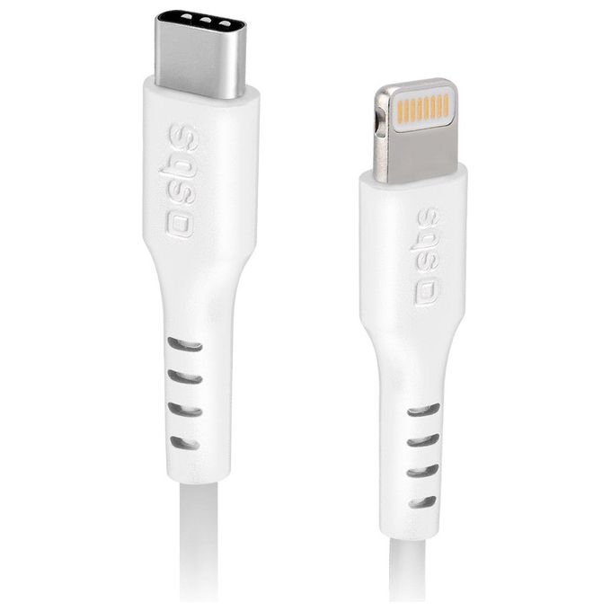 SBS TECABLELIGTC2W Cavo Dati e Ricarica Lightning Type C 2 m colore Bianco