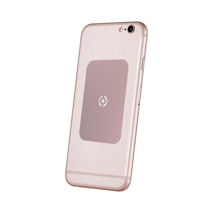 Celly Universal Metallic Plate Supporto da Auto Magnetico Rosa-Oro