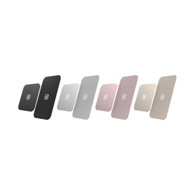 Celly Universal Metallic Plate Supporto da Auto Magnetico Rosa-Oro