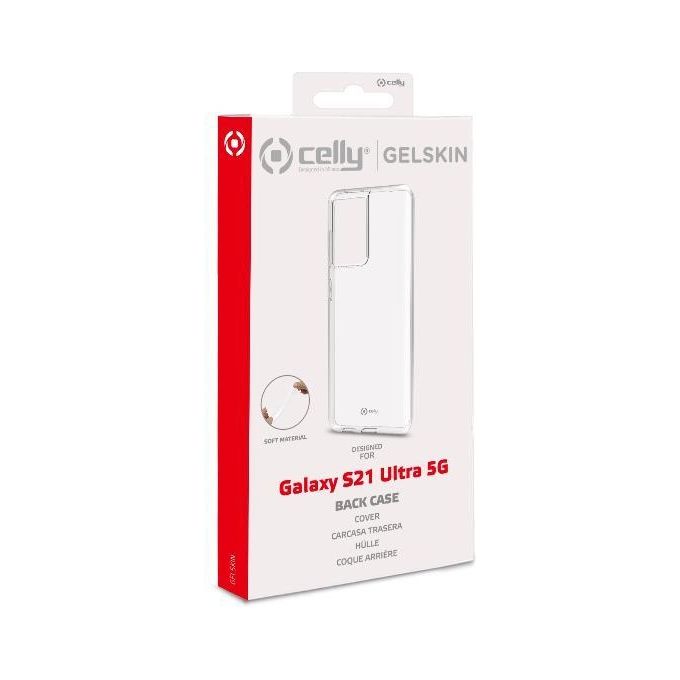 Celly Tpu Cover per Samsung Galaxy S21 Ultra 5G Trasparente
