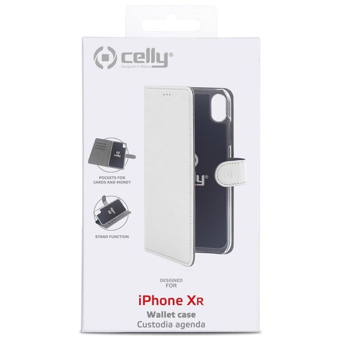 Celly Wally Case per iPhone XR Bianco