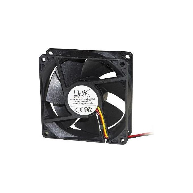 Link ventola 92x92x25 12 volt connettore 3 fili con viti incluse