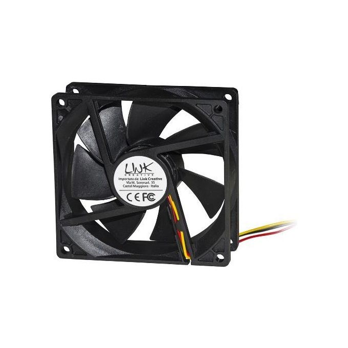 Link ventola 92x92x25 12 volt connettore 3 fili con viti incluse