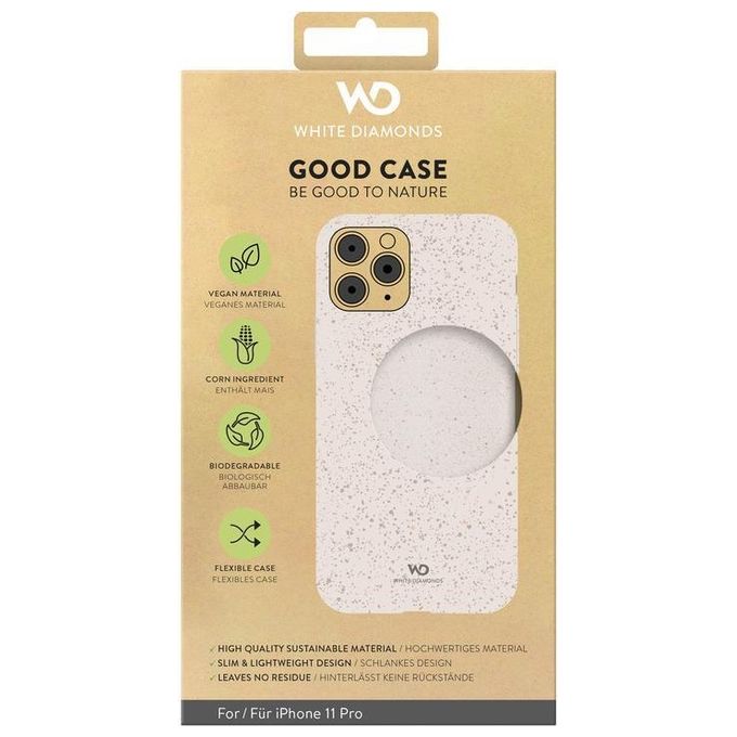 White Diamonds 1400GDC99 Good Cover Custodia iPhone 11 Pro Biodegradabile Materiale Vegano colore Bianco