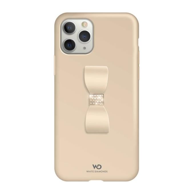 White Diamonds Bow Cover Gold per iPhone 11 Pro