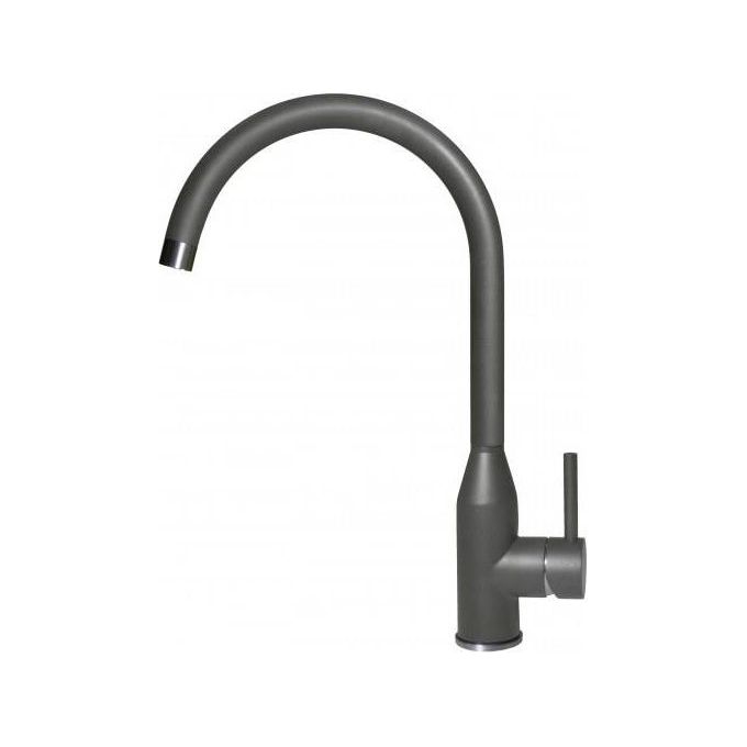 Elleci MKKADI99 Adige - Miscelatore da cucina Mono Splitcomando, da incasso, Keratek Plus, canna girevole, 40 cm, Grigio Scuro