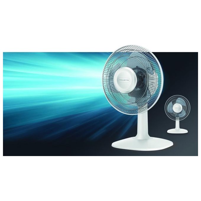 Rowenta VU2330F0 Essential Ventilatore da Tavolo 3 Velocita' 34 m³-min 46 dB Oscillazione 120° colore Bianco