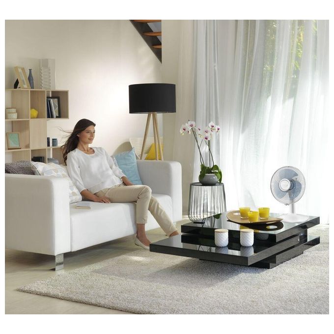 Rowenta VU2330F0 Essential Ventilatore da Tavolo 3 Velocita' 34 m³-min 46 dB Oscillazione 120° colore Bianco