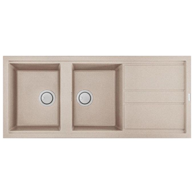 Elleci LGB50051 Best 500 Lavello Granitek gocciolatoio reversibile 2 Vasche 116 cm Avena