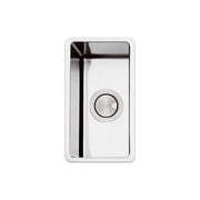 Apell FEM18UBC Serie Ferrara Plus Lavello Sottopiano 1 Vasca in Acciaio Inox Spazzolato 22x38 cm colore Argento