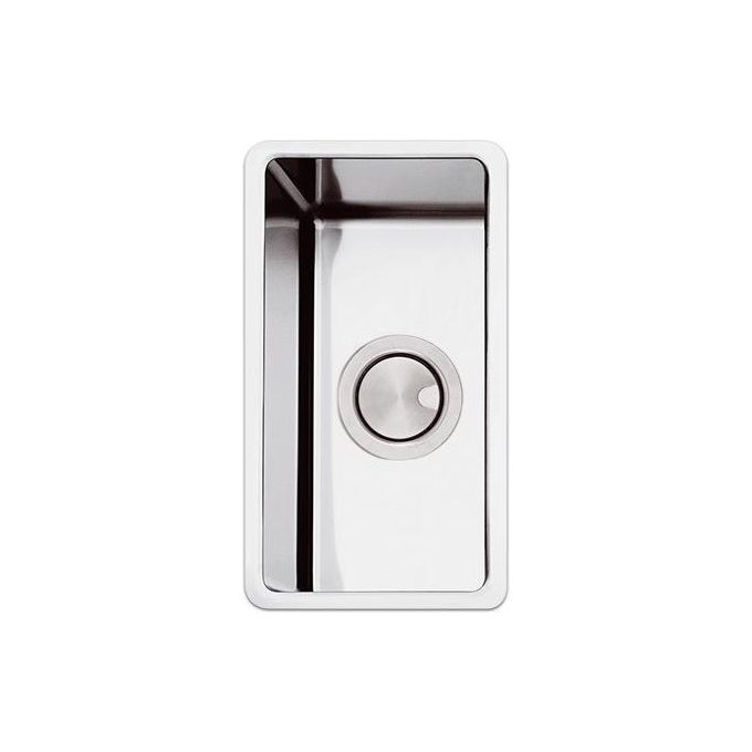 Apell FEM18UBC Serie Ferrara Plus Lavello Sottopiano 1 Vasca in Acciaio Inox Spazzolato 22x38 cm colore Argento