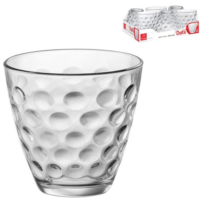 Bormioli Rocco Bicchiere Dots Acqua Cc 250 Pezzi 6