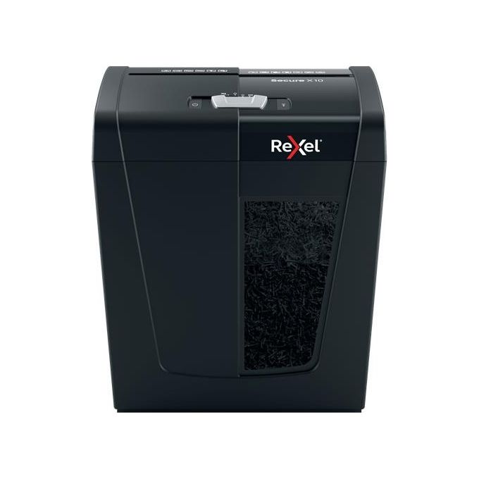 Rexel Secure X10 Distruggi Documenti Triturazione Incrociata 70Db Nero