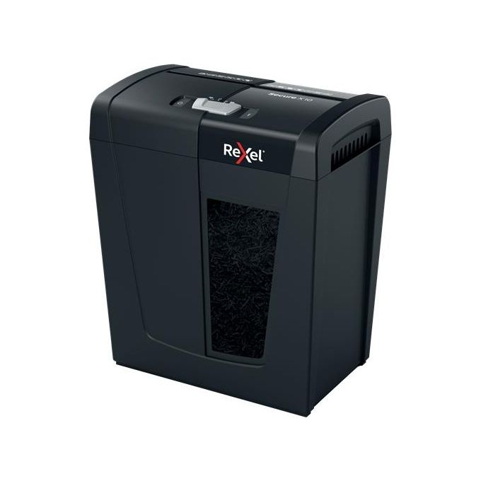 Rexel Secure X10 Distruggi Documenti Triturazione Incrociata 70Db Nero