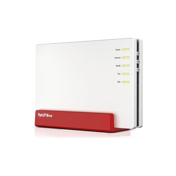 FRITZ! 20002921 FRITZ!Box 7583 VDSL Router Wireless Dual-band 2.4 GHz 5 GHz Wi-Fi 5 Gigabit Ethernet 4G VoIP DECT colore Rosso Bianco