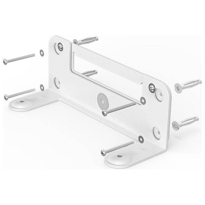 Logitech 952-000044 Supporto da Parete Compatibile VESA 200x50 mm per Rally Bar e Rally Bar Mini con Adattatore Inclinazione 10° colore Bianco