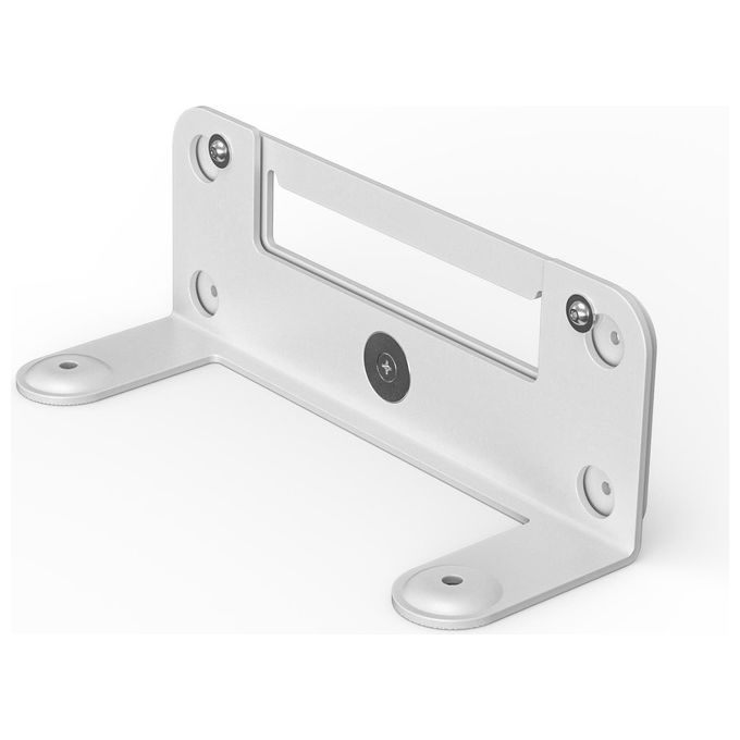 Logitech 952-000044 Supporto da Parete Compatibile VESA 200x50 mm per Rally Bar e Rally Bar Mini con Adattatore Inclinazione 10° colore Bianco