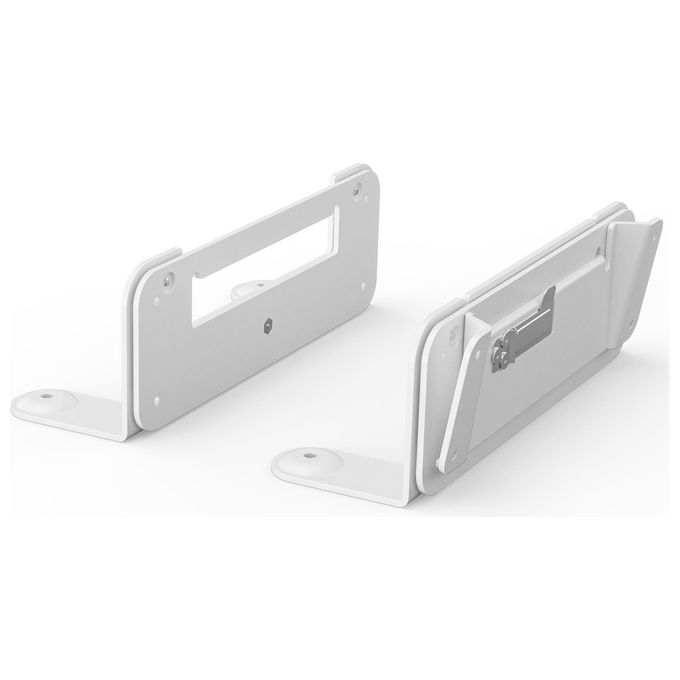 Logitech 952-000044 Supporto da Parete Compatibile VESA 200x50 mm per Rally Bar e Rally Bar Mini con Adattatore Inclinazione 10° colore Bianco