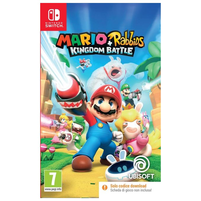 Ubisoft Mario e Rabbids Kingdom Battle Code in Box Switch per Nintendo Switch