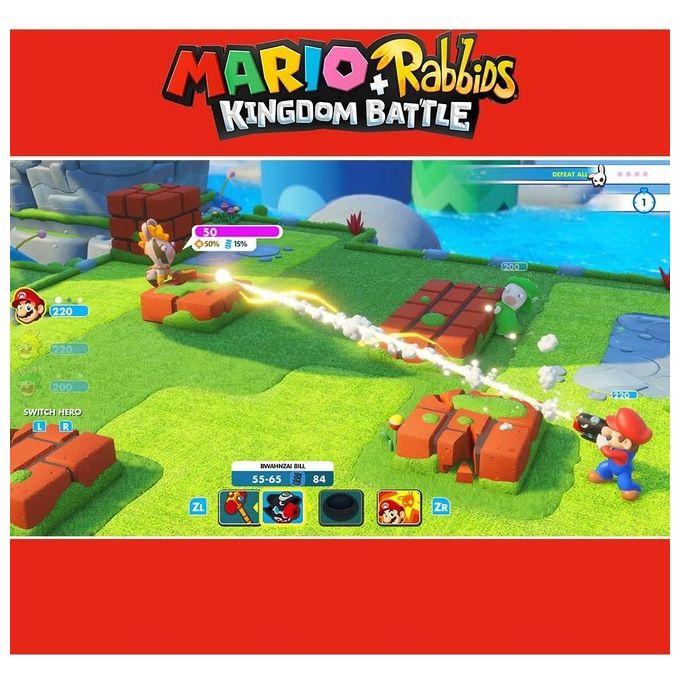 Ubisoft Mario e Rabbids Kingdom Battle Code in Box Switch per Nintendo Switch