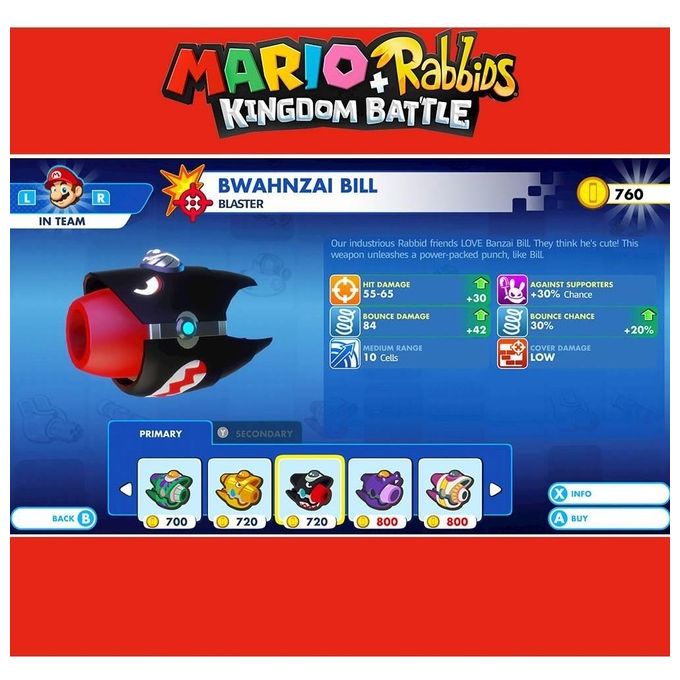 Ubisoft Mario e Rabbids Kingdom Battle Code in Box Switch per Nintendo Switch