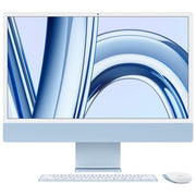 Apple, iMac 24 Pollici, Display Retina 4.5K, Chip M3, 256GB SSD, 8GB RAM, Blu