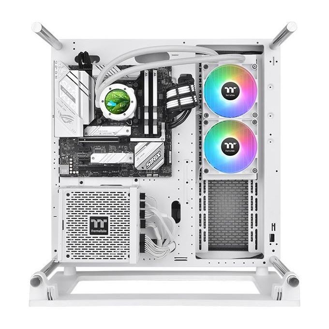 Thermaltake CL-W404-PL12SW-A TH240 V2 Ultra ARGB Sync CPU Liquid Cooler Snow Edition colore Bianco