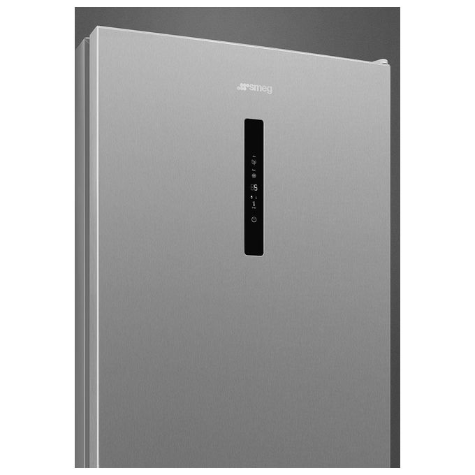 Smeg RC18XDNE Frigorifero Combinato 300 L 185 cm Classe E 38 dB No Frost MultiFlow Display LED (185x60x59 cm) colore Acciaio Inox