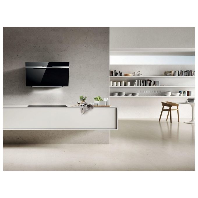 Elica MAJESTIC WH-A-60 PRF0124235A Cappa a Parete Classe energetica B 3 Velocita' Aspirante Touch Control Illuminazione LED 60 cm Inox-Vetro Bianco