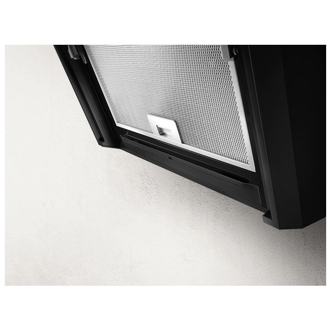 Elica MAJESTIC NO DRIP PRF0147732 Cappa a Parete Classe energetica B 3 Velocita' Aspirante Touch Control Illuminazione LED 90 cm Inox-Vetro Nero