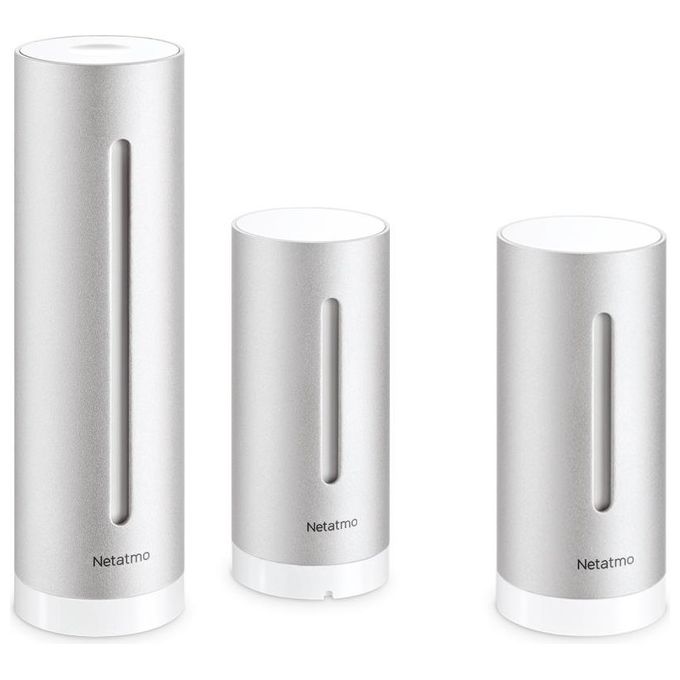 Netatmo NBU-NWS-NIM-EU Stazione Meteo Intelligente Modulo Interno Aggiuntivo Wi-Fi HomeKit Alexa colore Argento