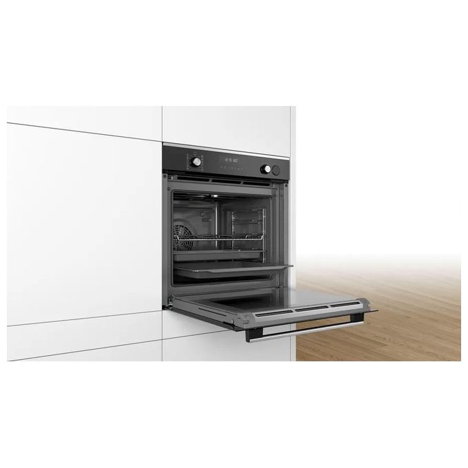 Bosch HRT278BS1 Serie 6 Forno da incasso elettrico 71 L 3600 W con funzione autopulizia Pirolisi (59.4x59.5x41.5 cm) colore Nero