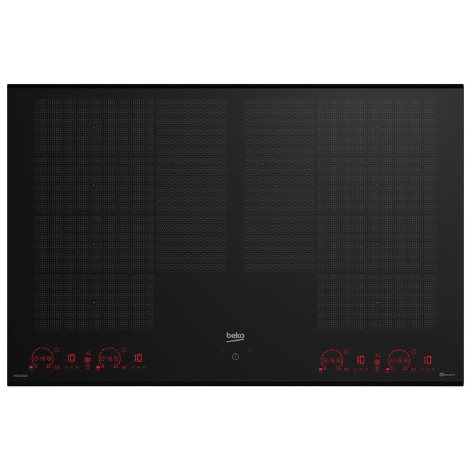 Beko HII88810NTI IndyFlex+ Piano cottura a induzione 80 cm 8 zone Touch 15 livelli HobToHood colore Nero