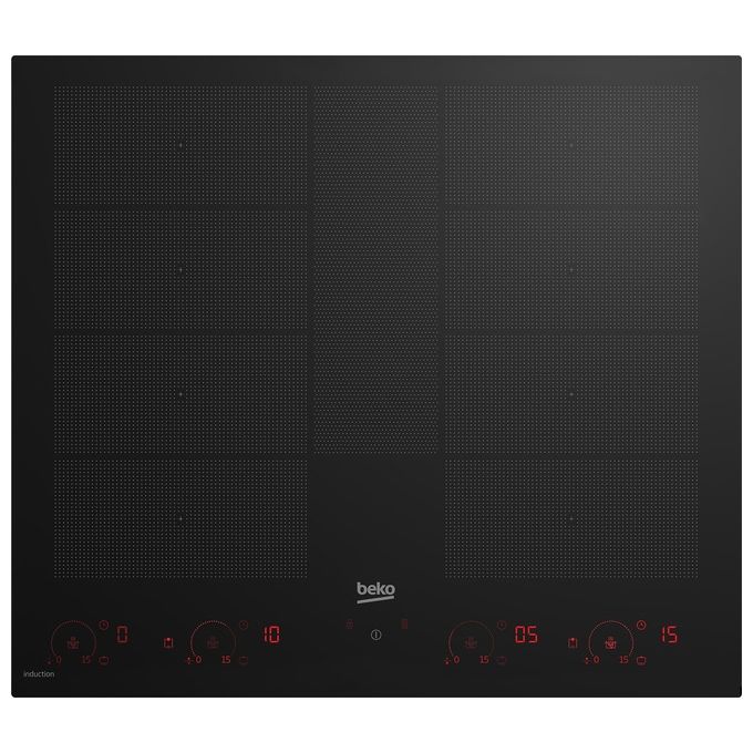 Beko HII68811NT IndyFlex Piano cottura a induzione 60 cm 8 zone Touch 7400 W Wi-Fi colore Nero