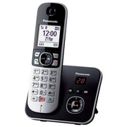 Panasonic KX-TG6861JTB Telefono Cordless DECT Segreteria 40 min Vivavoce Blocco Chiamate Display 1.8'' colore Nero